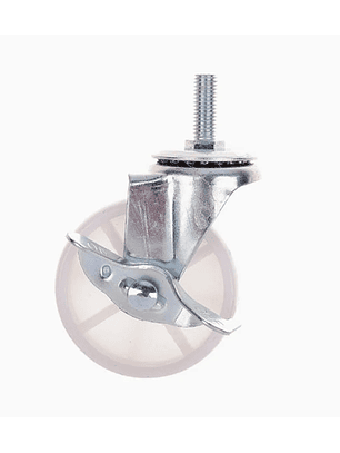 Rueda PP Blanca Freno Lateral