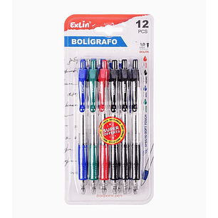 Pack de 12 Bolígrafos Soft Touch