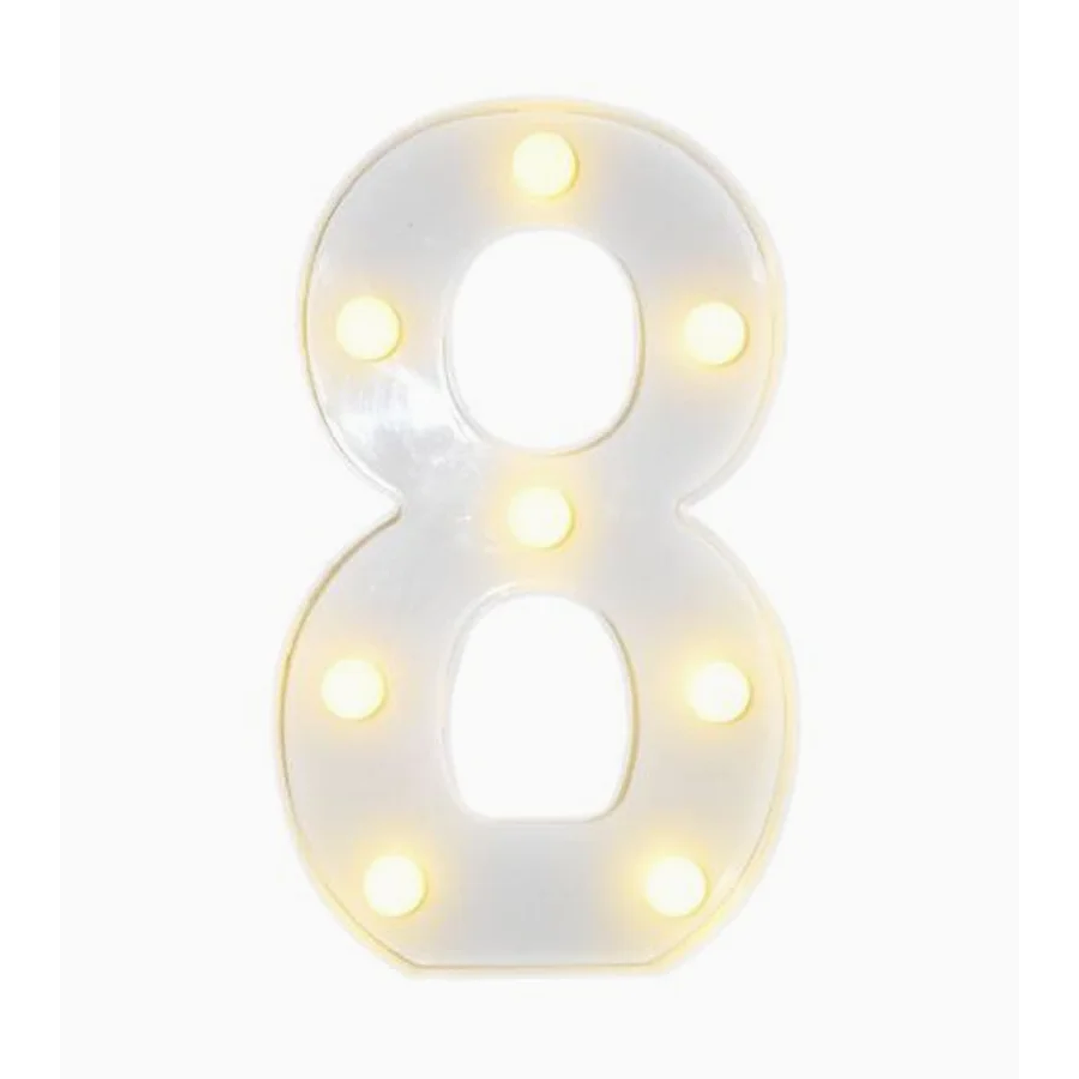 Números con Luces Led 