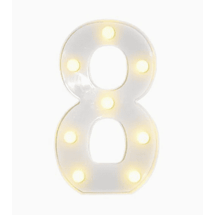 Números con Luces Led 