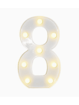 Números con Luces Led 