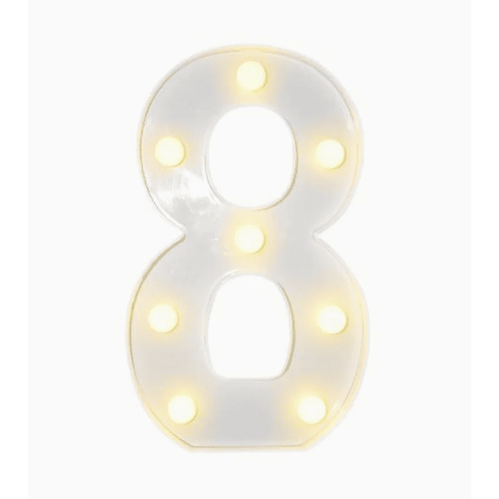 Números con Luces Led 