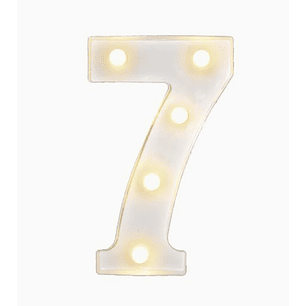 Números con Luces Led 