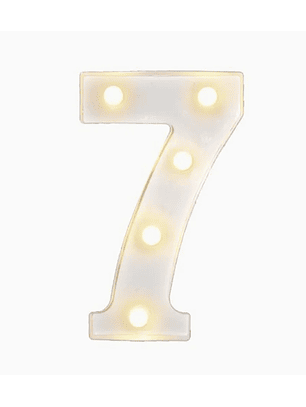 Números con Luces Led 