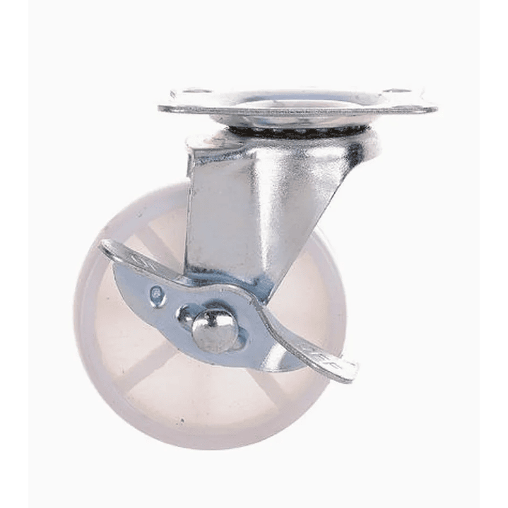 Rueda PP Blanca con Freno 1