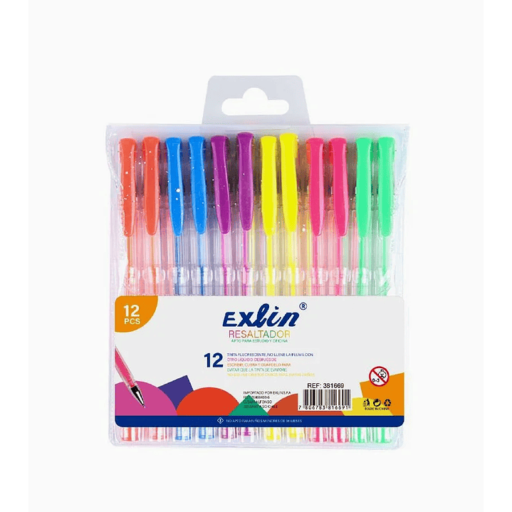 Resaltador 12 unidades 1