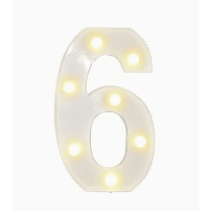 Números con Luces Led 