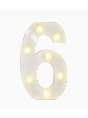 Números con Luces Led 