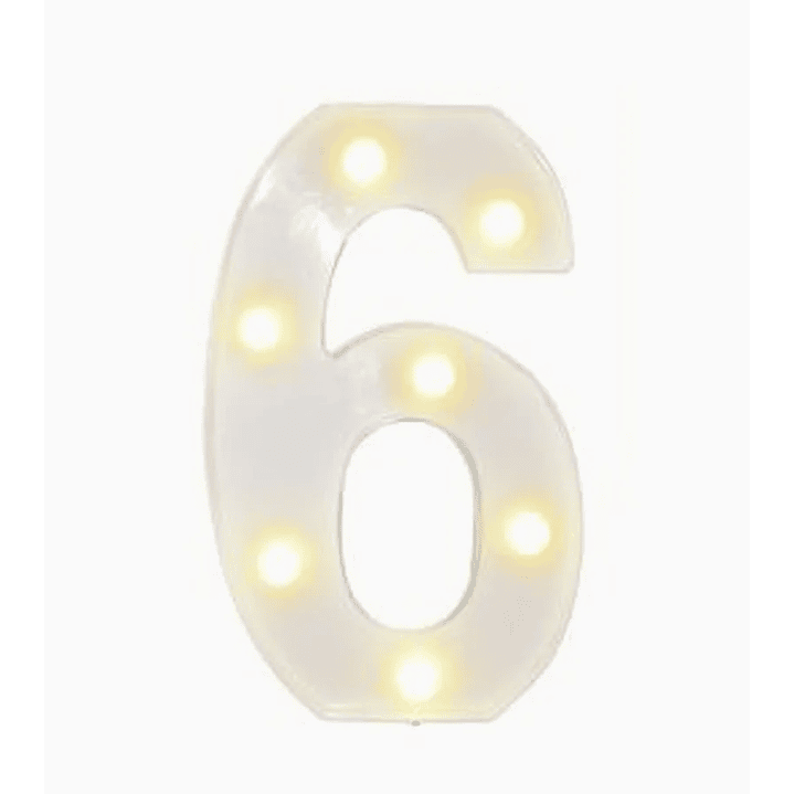 Números con Luces Led 