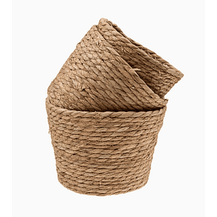 Set 3 Canastas Tejidas Exlin