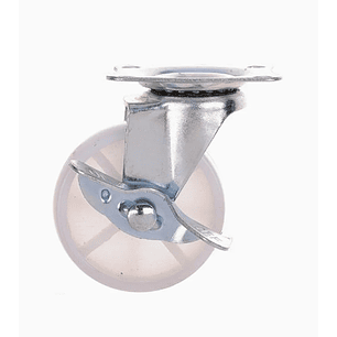 Rueda PP Blanca con Freno