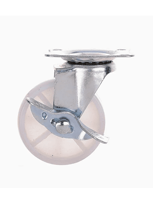 Rueda PP Blanca con Freno