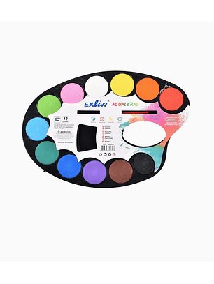 Acuarela 12 colores