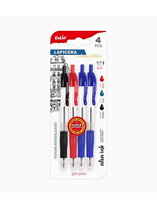 Bolígrafos de Gel 4 pcs