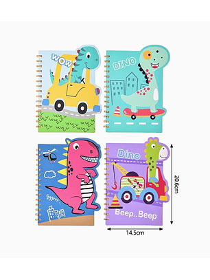 Cuaderno de Líneas Dinosaurio