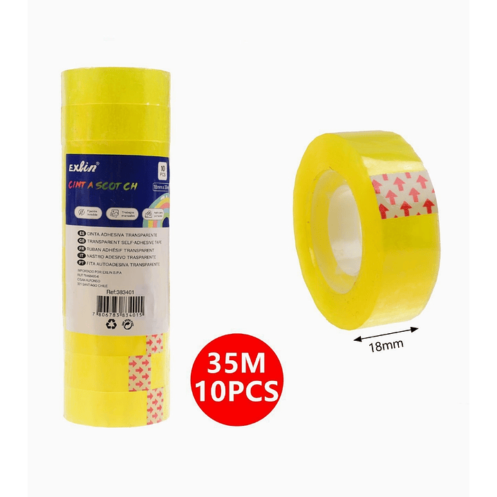 Set de Cinta Scotch 10 Unidades 1