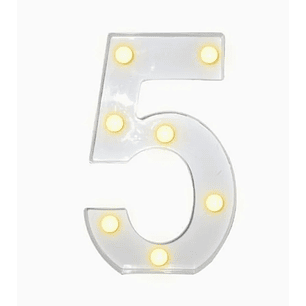 Números con Luces Led 