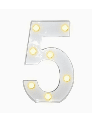 Números con Luces Led 