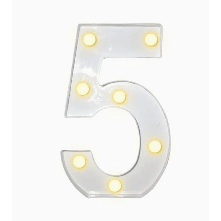 Números con Luces Led 