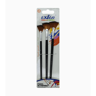 Set Pinceles de Pintura 3 Pcs