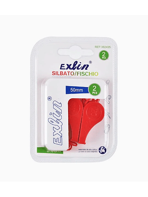 Silbato Futbol Rojo