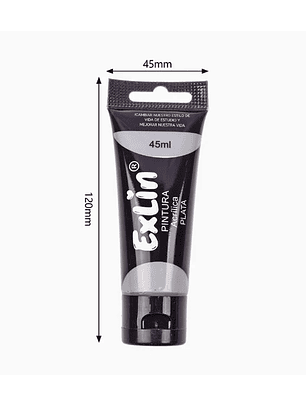 Pintura Acrílica 45ML - Plateado