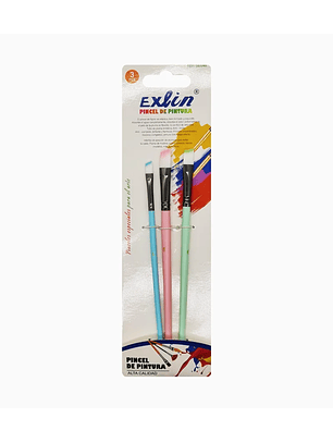 Set Pinceles de Pintura 3 Pcs
