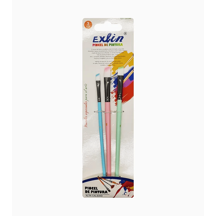 Set Pinceles de Pintura 3 Pcs 1