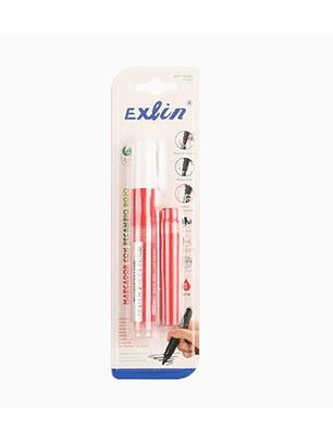 Marcador con Recambio Rojo