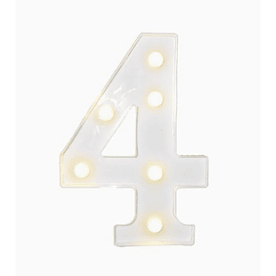 Números con Luces Led 