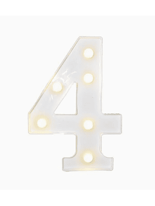 Números con Luces Led 