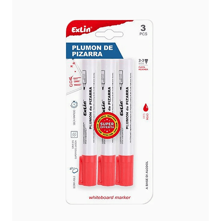 Marcador Para Pizarra Rojo 1