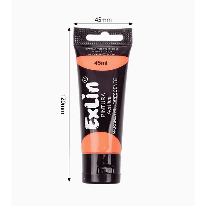 Pintura Acrílica 45ML - Naranja 1 1