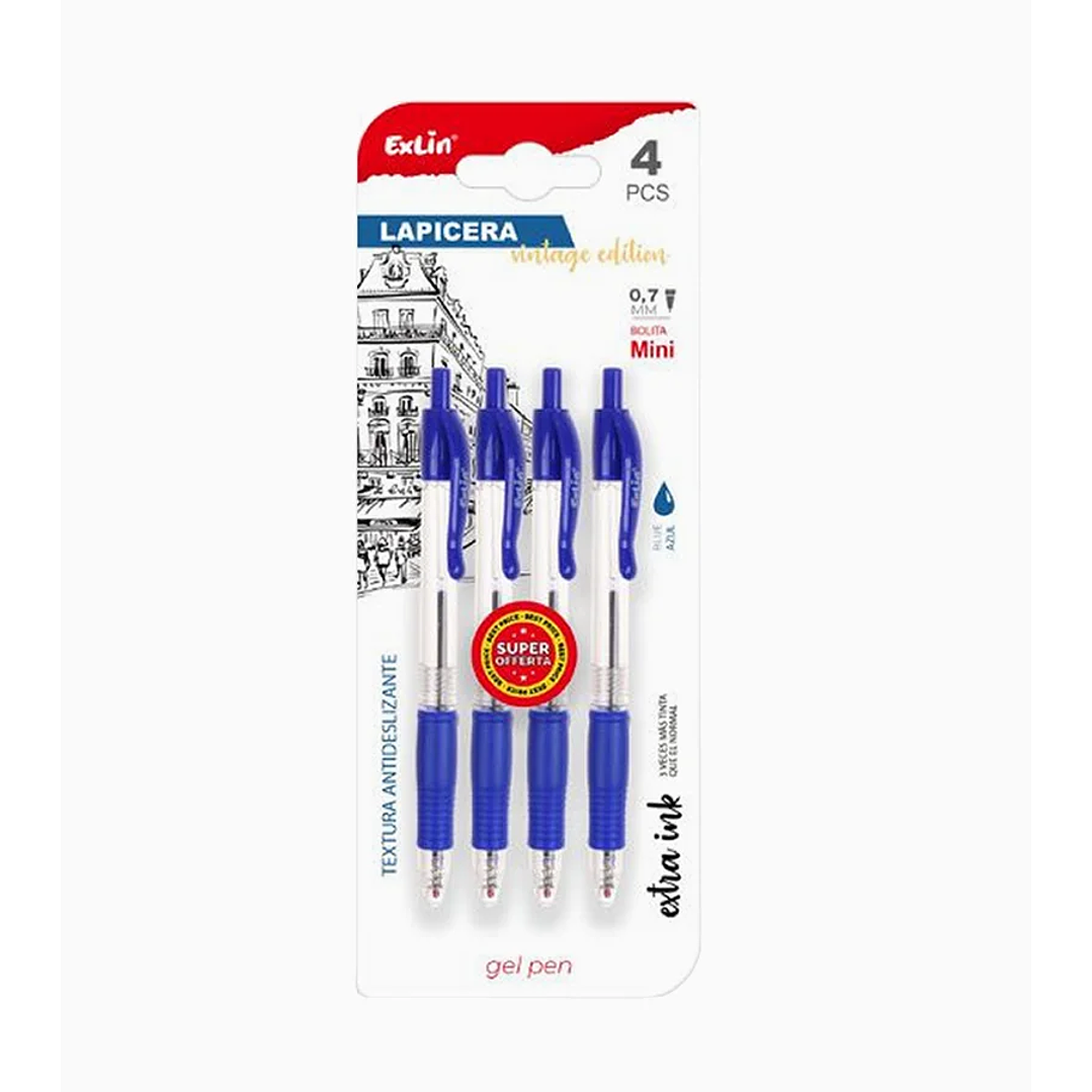 Bolígrafo de Gel Pequeño 4 pcs 1