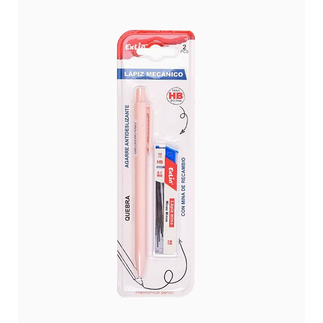 Portaminas Rosa 2 pcs 1