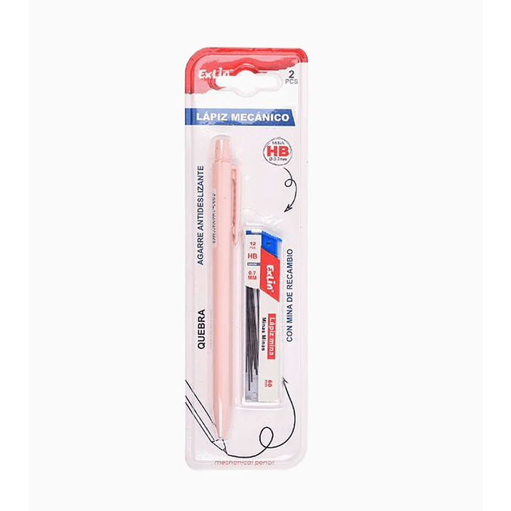 Portaminas Rosa 2 pcs 1