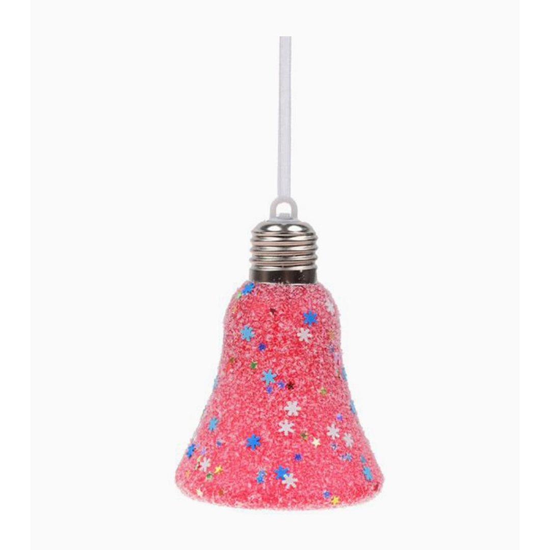Campana navideña luminosas con luz LED y pilas – Set de 3 unidades 1
