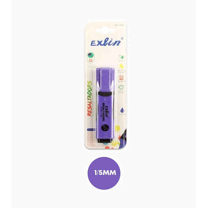 Destacadores Colores Surtidos - Morado 1