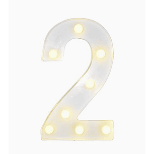 Números con Luces Led 