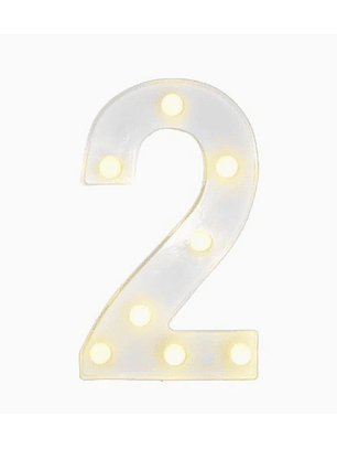 Números con Luces Led 