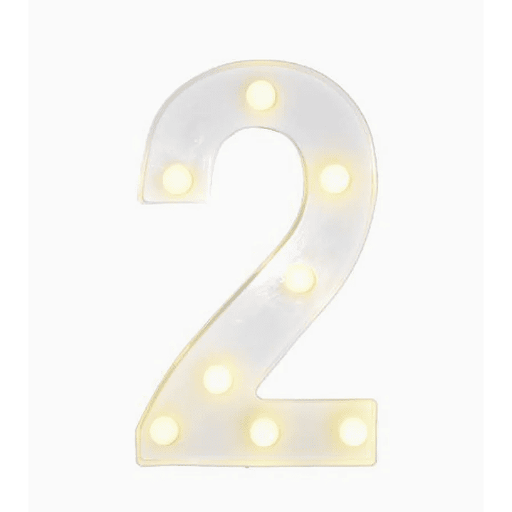 Números con Luces Led 