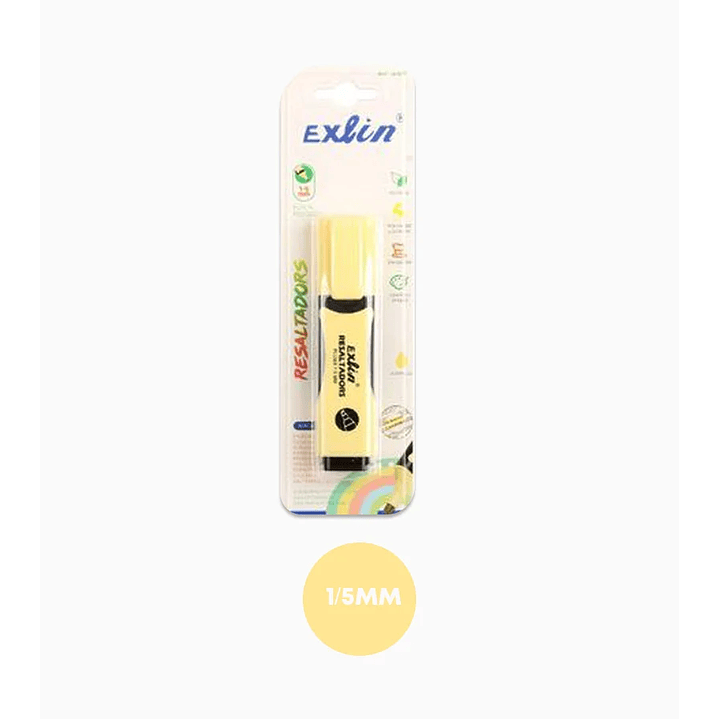 Destacadores Colores Surtidos - Amarillo claro 1