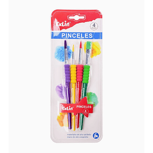Set 4 pinceles de alta calidad