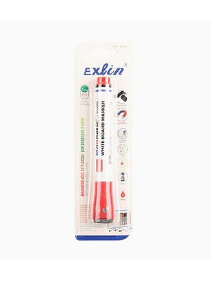 Marcador Rojo de Pizarra con Borrador e Imán