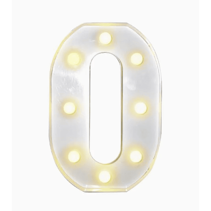 Números con Luces Led 