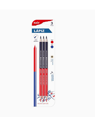 Lápiz Rojo y Azul