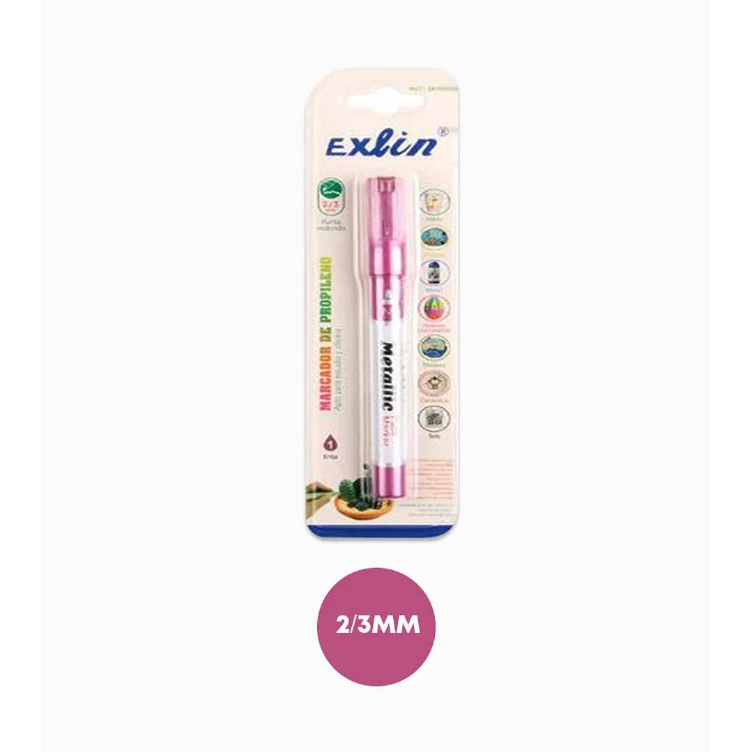 Marcador Permanente Rosa 1