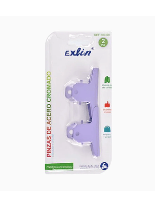 Pinzas de Acero Cromado 2 unid