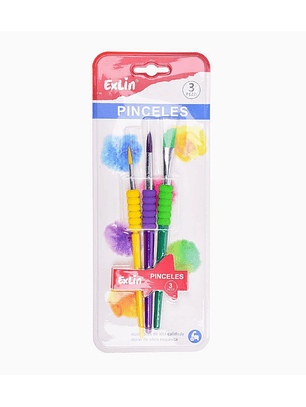 Set de Pinceles de Alta Calidad (3 Unidades)