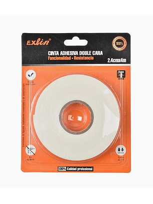 Cinta Adhesiva Doble Cara 4m